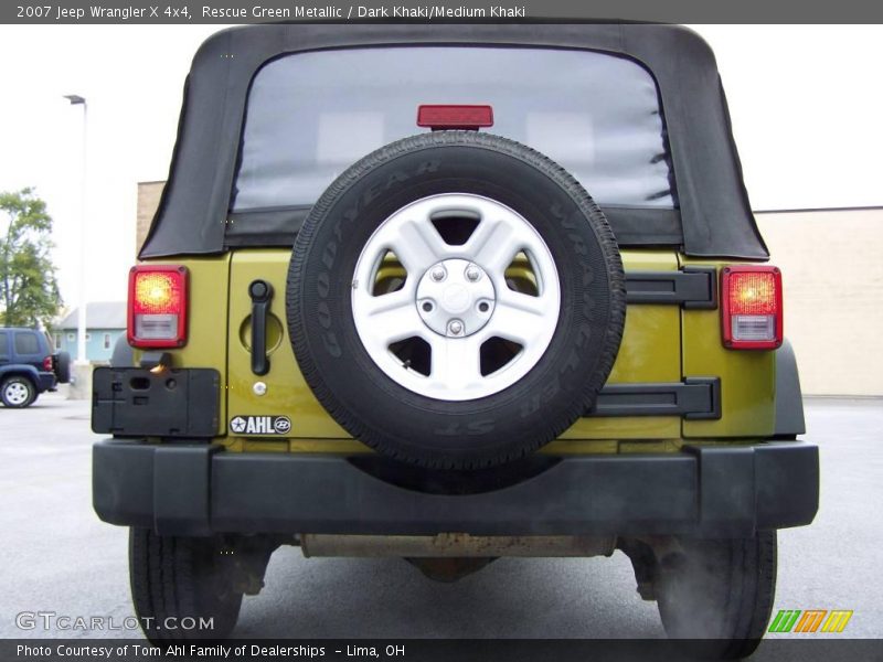 Rescue Green Metallic / Dark Khaki/Medium Khaki 2007 Jeep Wrangler X 4x4