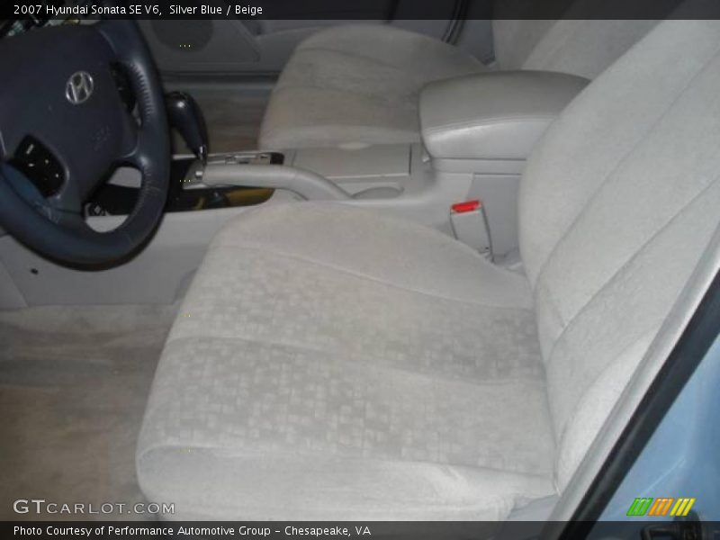Silver Blue / Beige 2007 Hyundai Sonata SE V6