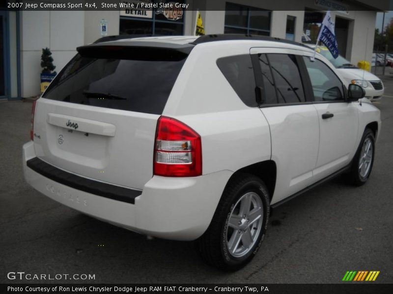 Stone White / Pastel Slate Gray 2007 Jeep Compass Sport 4x4