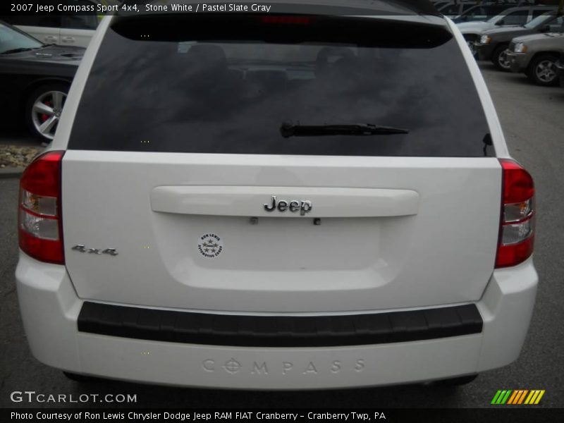 Stone White / Pastel Slate Gray 2007 Jeep Compass Sport 4x4