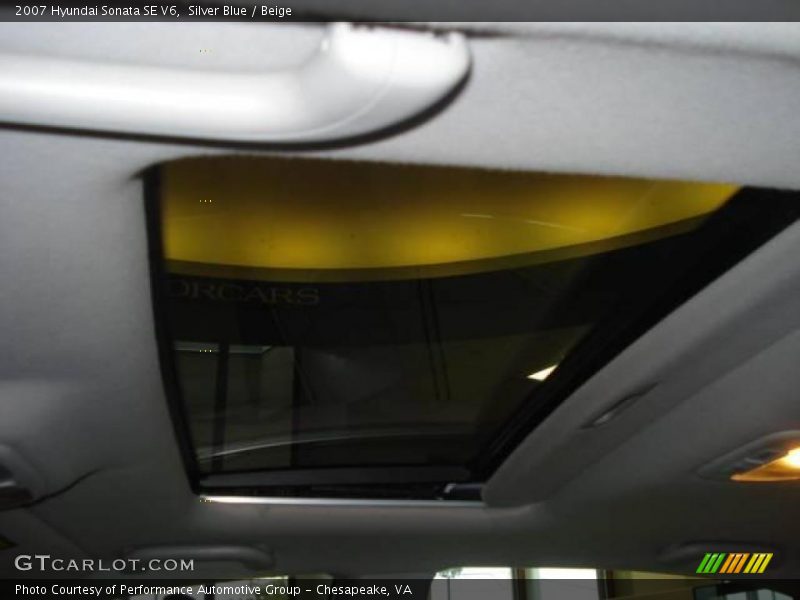 Silver Blue / Beige 2007 Hyundai Sonata SE V6