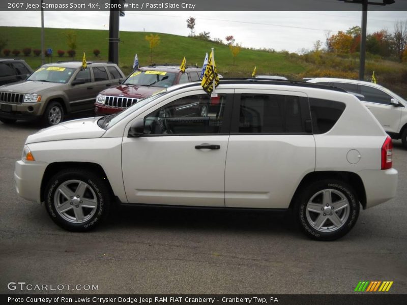 Stone White / Pastel Slate Gray 2007 Jeep Compass Sport 4x4