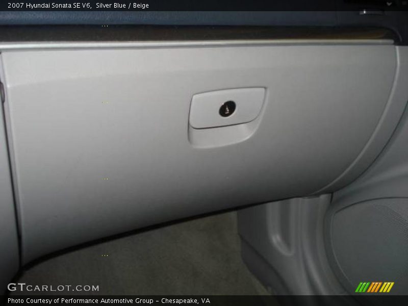 Silver Blue / Beige 2007 Hyundai Sonata SE V6