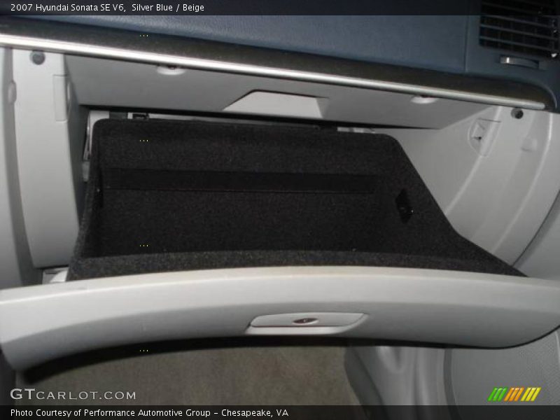 Silver Blue / Beige 2007 Hyundai Sonata SE V6