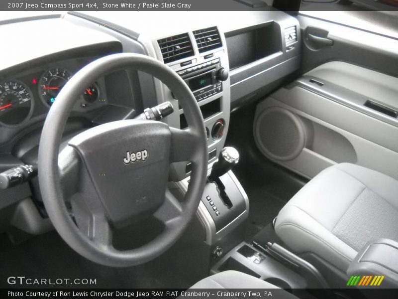 Stone White / Pastel Slate Gray 2007 Jeep Compass Sport 4x4