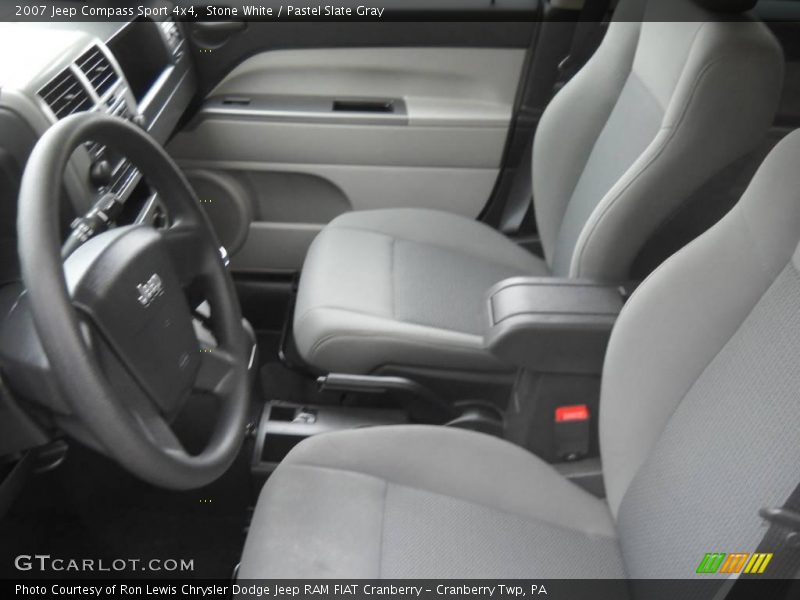 Stone White / Pastel Slate Gray 2007 Jeep Compass Sport 4x4