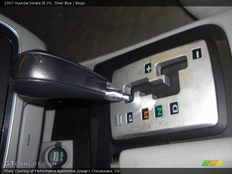 Silver Blue / Beige 2007 Hyundai Sonata SE V6