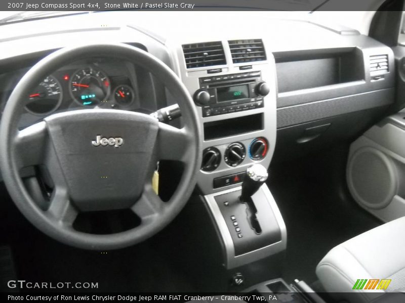 Stone White / Pastel Slate Gray 2007 Jeep Compass Sport 4x4