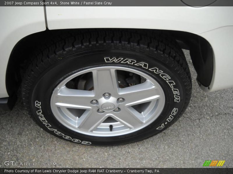 Stone White / Pastel Slate Gray 2007 Jeep Compass Sport 4x4