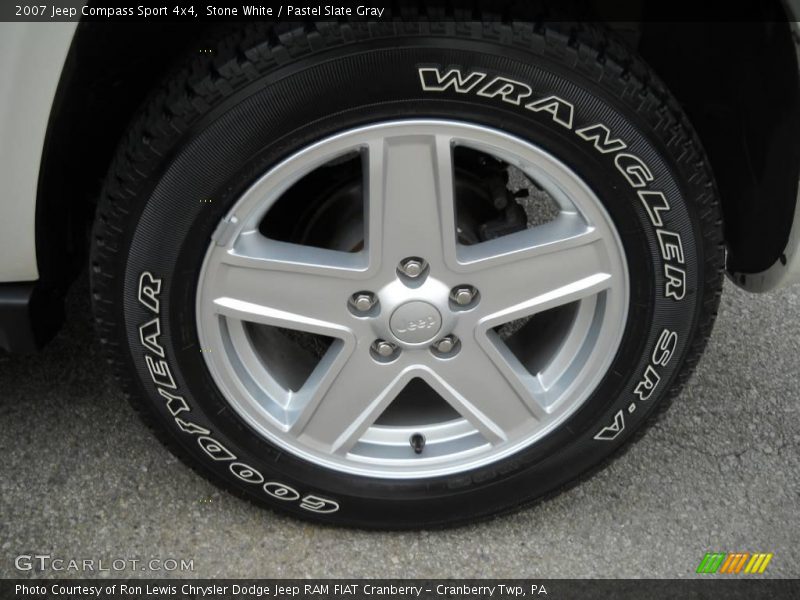 Stone White / Pastel Slate Gray 2007 Jeep Compass Sport 4x4