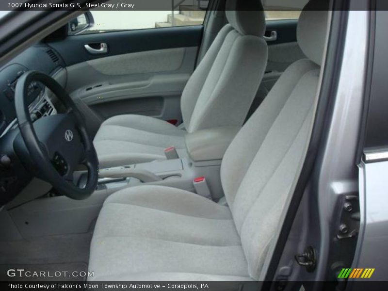 Steel Gray / Gray 2007 Hyundai Sonata GLS