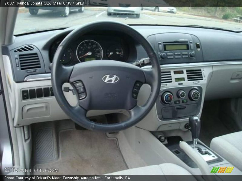 Steel Gray / Gray 2007 Hyundai Sonata GLS
