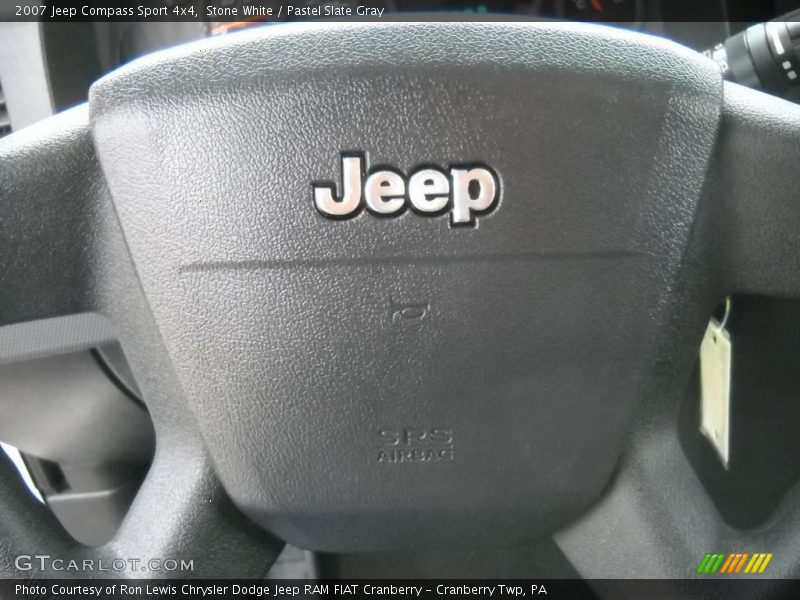 Stone White / Pastel Slate Gray 2007 Jeep Compass Sport 4x4
