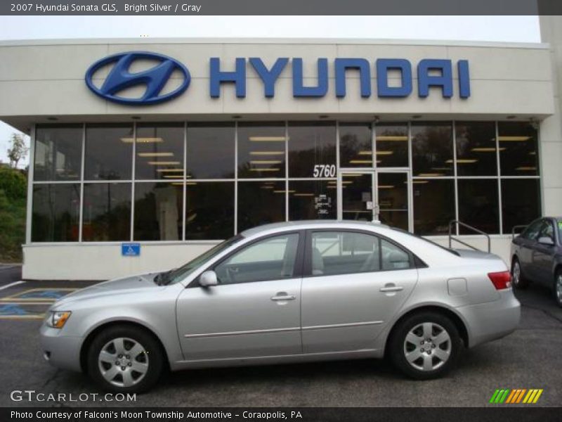 Bright Silver / Gray 2007 Hyundai Sonata GLS