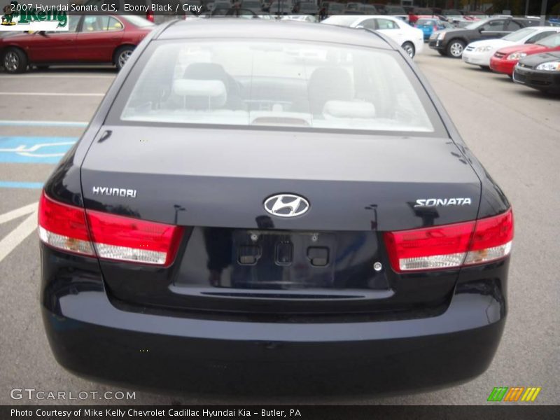 Ebony Black / Gray 2007 Hyundai Sonata GLS