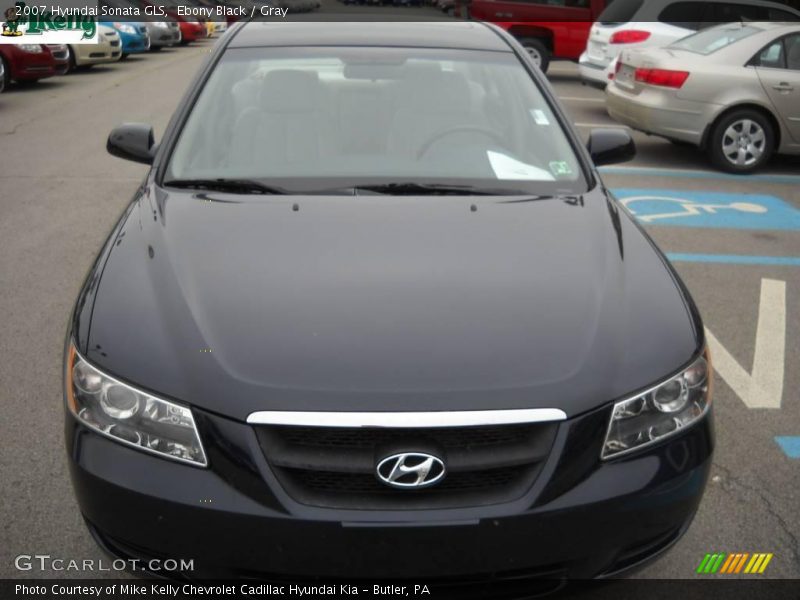 Ebony Black / Gray 2007 Hyundai Sonata GLS