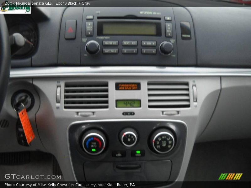 Ebony Black / Gray 2007 Hyundai Sonata GLS