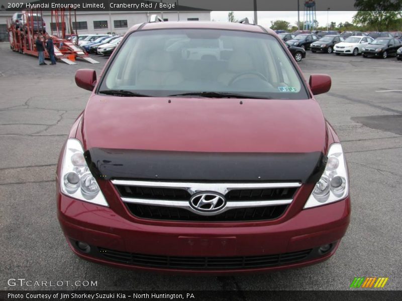 Cranberry Red / Beige 2007 Hyundai Entourage Limited