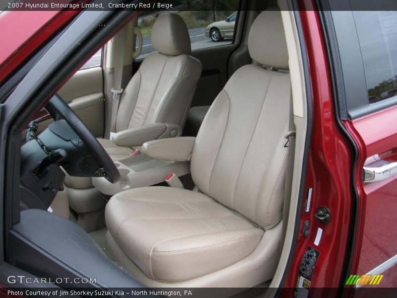 Cranberry Red / Beige 2007 Hyundai Entourage Limited