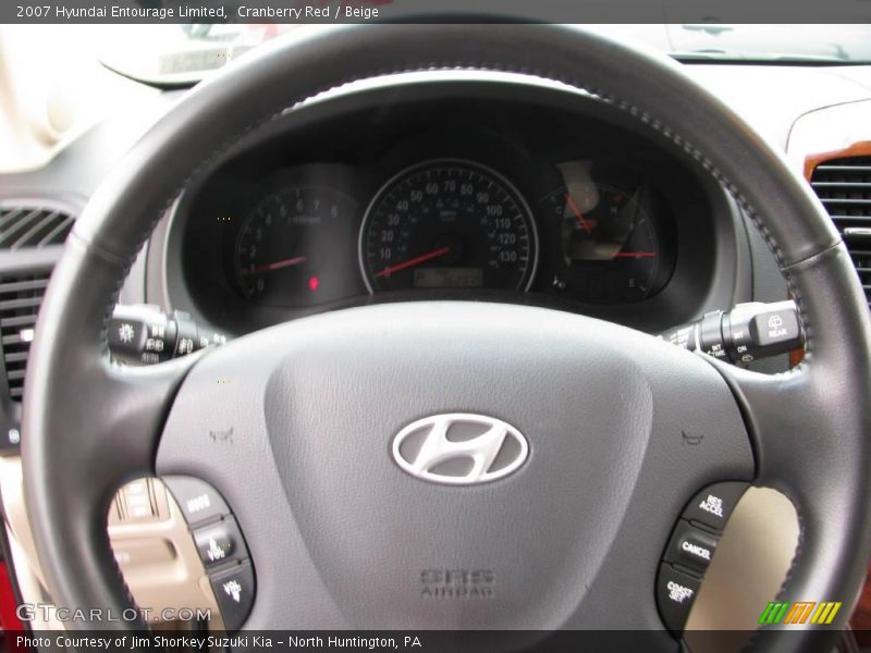 Cranberry Red / Beige 2007 Hyundai Entourage Limited