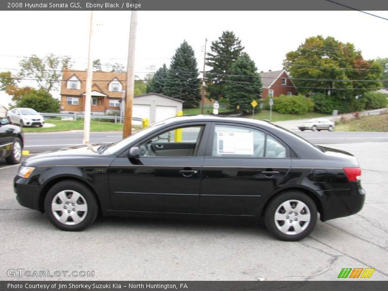 Ebony Black / Beige 2008 Hyundai Sonata GLS