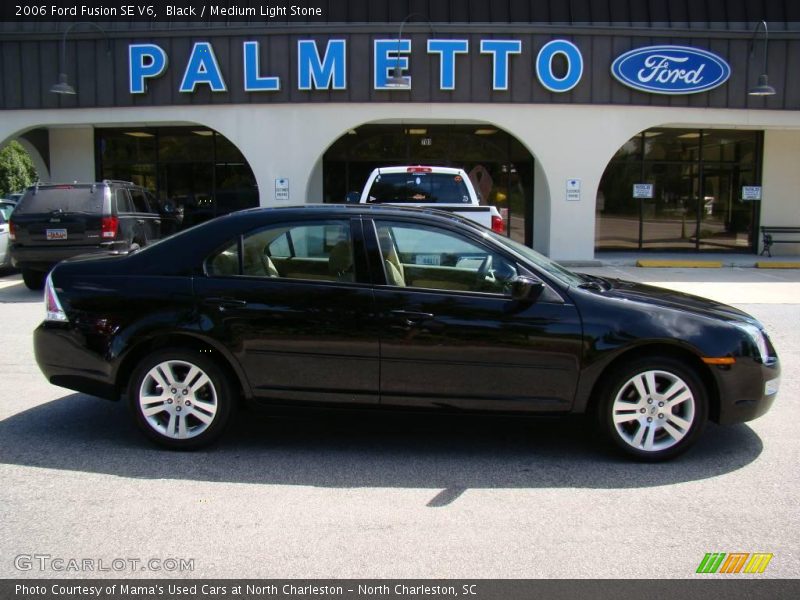 Black / Medium Light Stone 2006 Ford Fusion SE V6