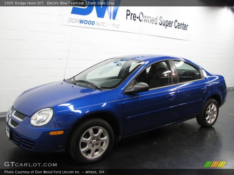 Electric Blue Pearlcoat / Dark Slate Gray 2005 Dodge Neon SXT