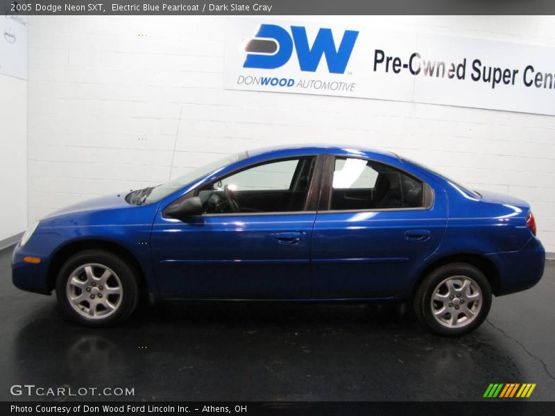 Electric Blue Pearlcoat / Dark Slate Gray 2005 Dodge Neon SXT
