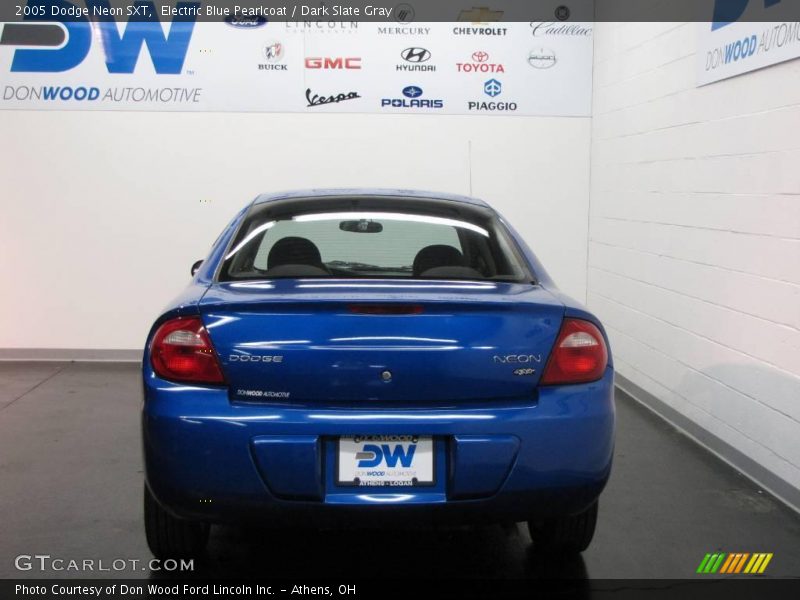 Electric Blue Pearlcoat / Dark Slate Gray 2005 Dodge Neon SXT