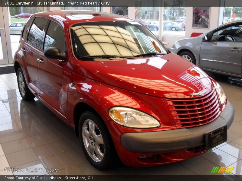 Inferno Red Pearl / Gray 2001 Chrysler PT Cruiser Limited