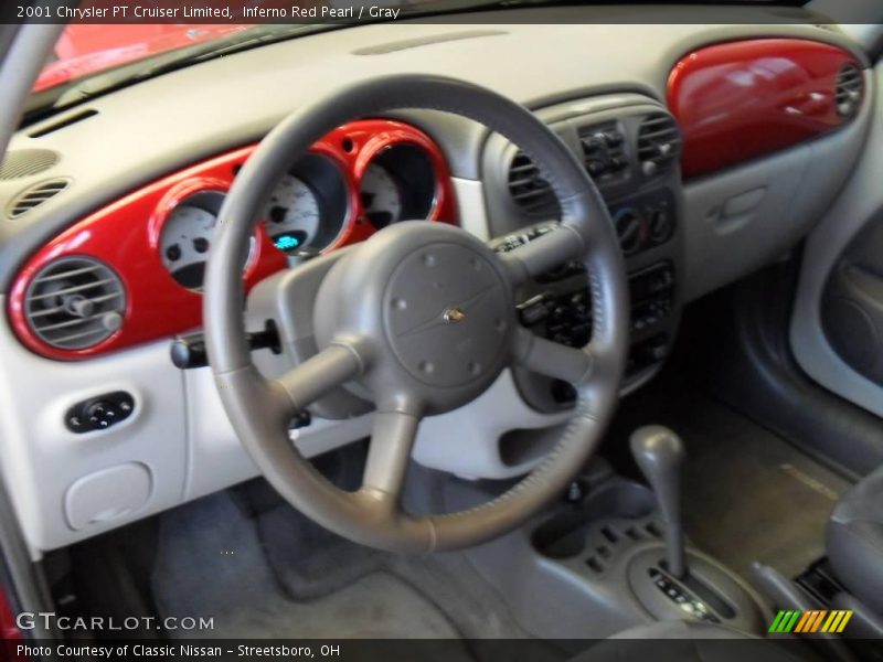 Inferno Red Pearl / Gray 2001 Chrysler PT Cruiser Limited