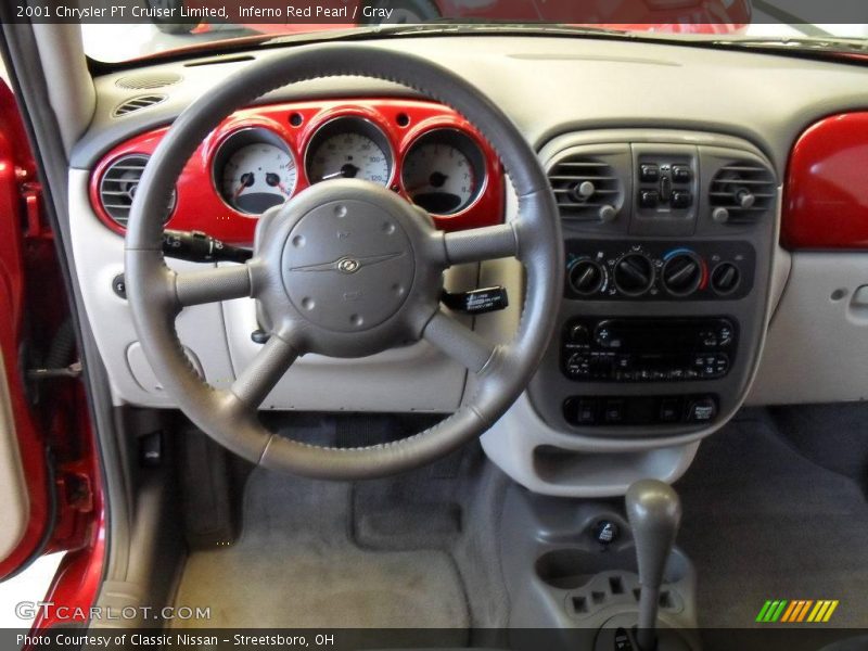 Inferno Red Pearl / Gray 2001 Chrysler PT Cruiser Limited