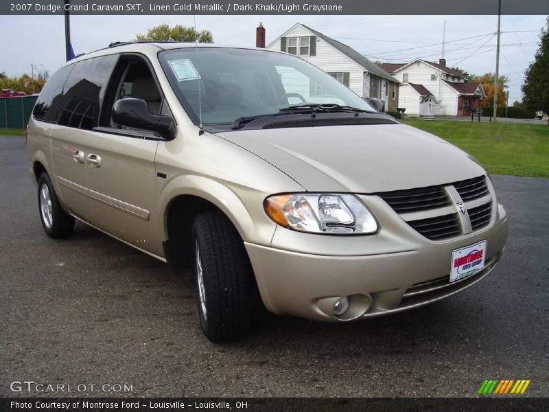 Linen Gold Metallic / Dark Khaki/Light Graystone 2007 Dodge Grand Caravan SXT