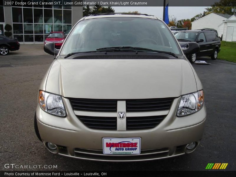 Linen Gold Metallic / Dark Khaki/Light Graystone 2007 Dodge Grand Caravan SXT