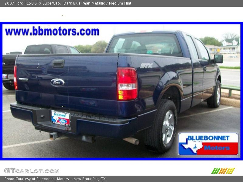 Dark Blue Pearl Metallic / Medium Flint 2007 Ford F150 STX SuperCab