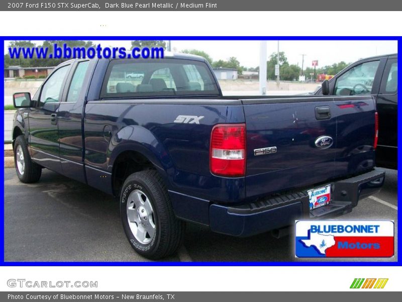 Dark Blue Pearl Metallic / Medium Flint 2007 Ford F150 STX SuperCab