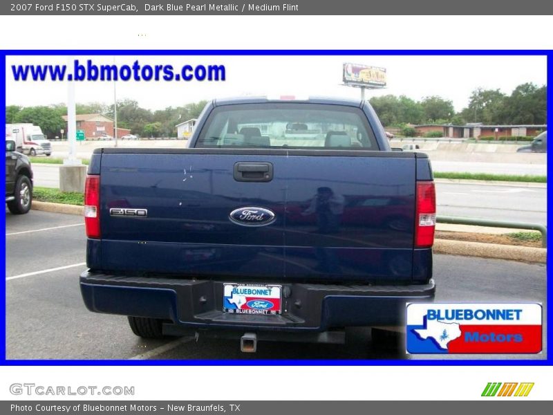 Dark Blue Pearl Metallic / Medium Flint 2007 Ford F150 STX SuperCab