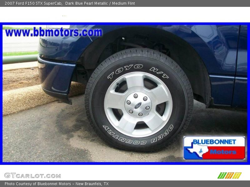 Dark Blue Pearl Metallic / Medium Flint 2007 Ford F150 STX SuperCab