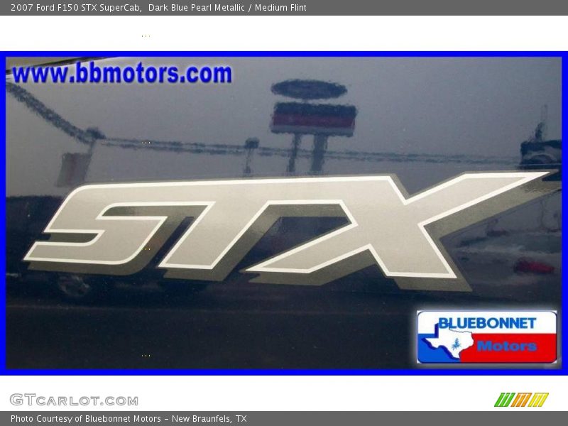 Dark Blue Pearl Metallic / Medium Flint 2007 Ford F150 STX SuperCab