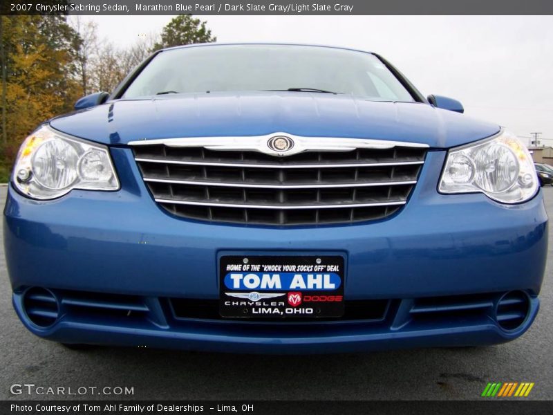 Marathon Blue Pearl / Dark Slate Gray/Light Slate Gray 2007 Chrysler Sebring Sedan