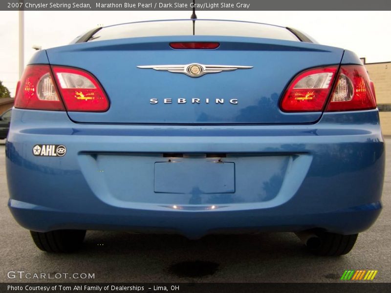 Marathon Blue Pearl / Dark Slate Gray/Light Slate Gray 2007 Chrysler Sebring Sedan