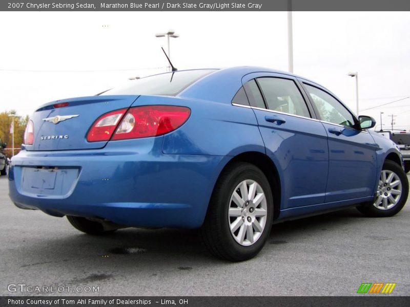 Marathon Blue Pearl / Dark Slate Gray/Light Slate Gray 2007 Chrysler Sebring Sedan
