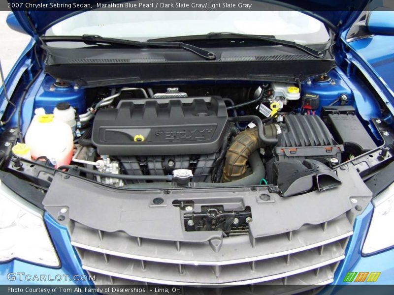 Marathon Blue Pearl / Dark Slate Gray/Light Slate Gray 2007 Chrysler Sebring Sedan