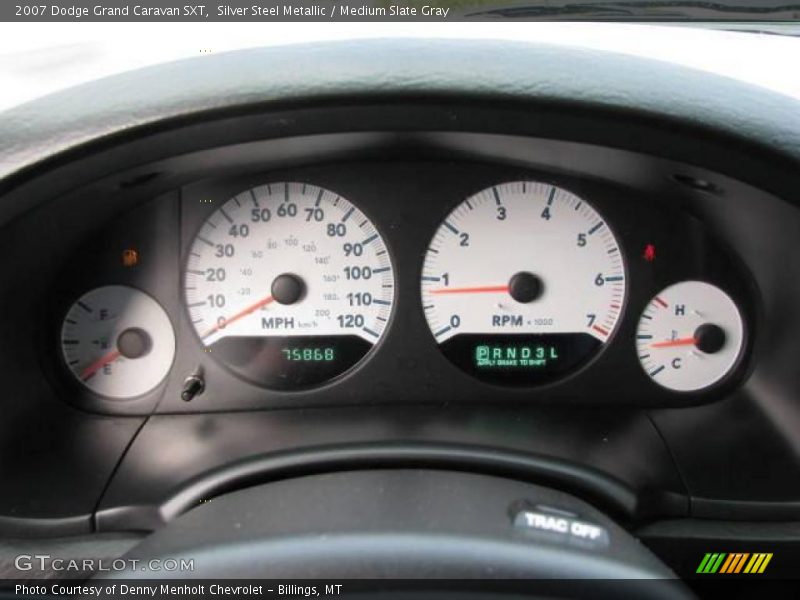 Silver Steel Metallic / Medium Slate Gray 2007 Dodge Grand Caravan SXT
