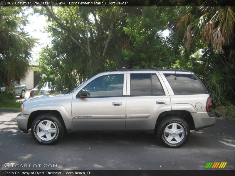 Light Pewter Metallic / Light Pewter 2002 Chevrolet TrailBlazer LTZ 4x4