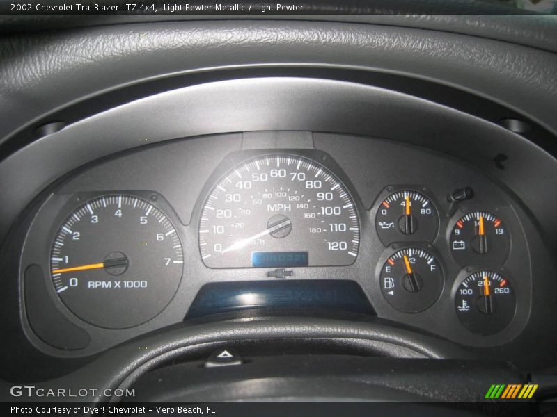 Light Pewter Metallic / Light Pewter 2002 Chevrolet TrailBlazer LTZ 4x4