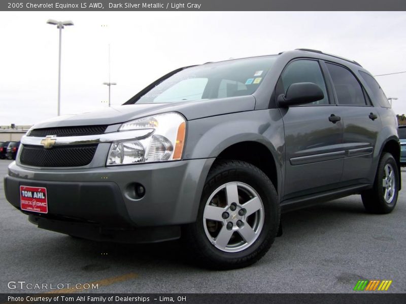 Dark Silver Metallic / Light Gray 2005 Chevrolet Equinox LS AWD