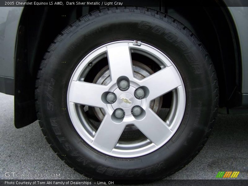 Dark Silver Metallic / Light Gray 2005 Chevrolet Equinox LS AWD