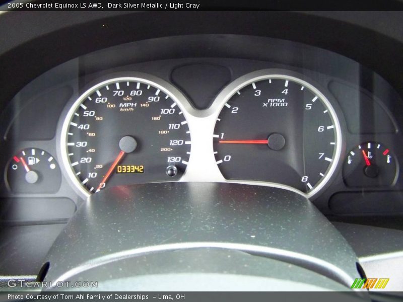 Dark Silver Metallic / Light Gray 2005 Chevrolet Equinox LS AWD