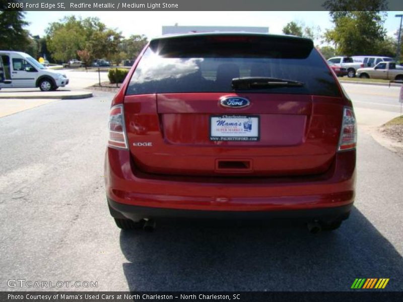 Redfire Metallic / Medium Light Stone 2008 Ford Edge SE